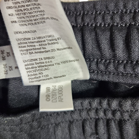Adidas Climacool Pants XS 4-6 Women Black Running Ankle Zip 3 Stripe Performance - Picture 7 of 9